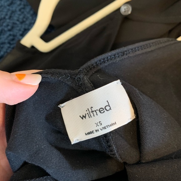 Aritzia Wilfred bodysuit blouse XSmall black - Picture 4 of 5